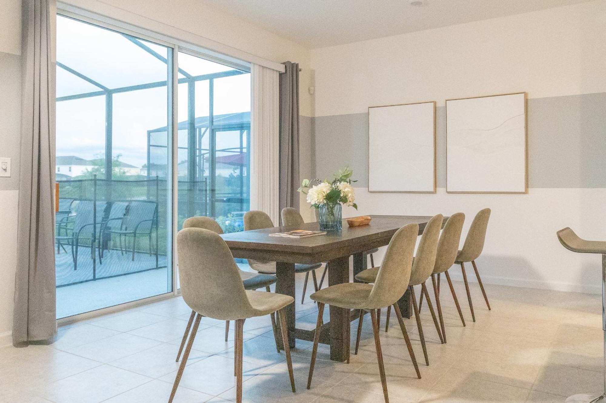 Waterfront Brand New Modern Luxury 8 Bedroom Pool House! Sleeps 16 キシミー エクステリア 写真